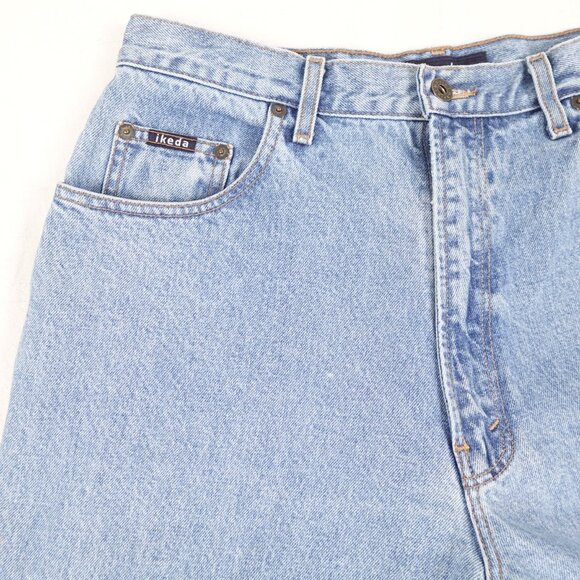 Vintage 90s Ikeda Relaxed Fit Tapered Leg Jeans Men's 32x32 Made in Canada - Picture 6 of 10